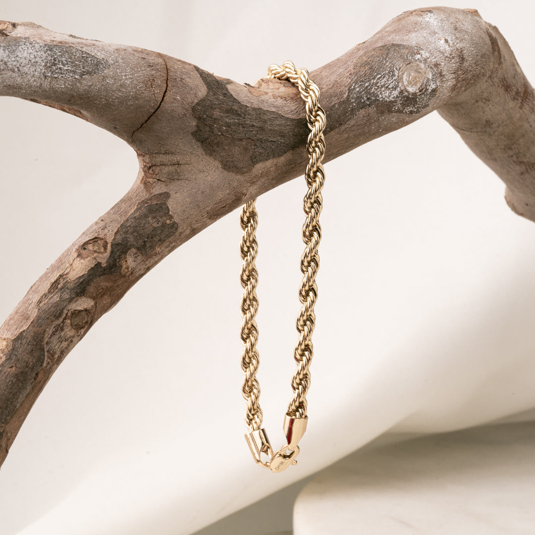 Pulsera Trenza Real Chapa 23 CM 5MM