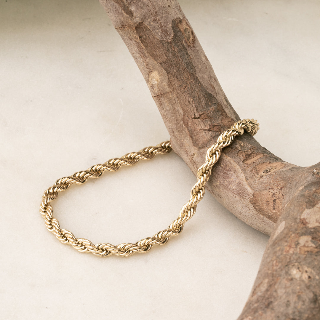 Pulsera Trenza Real Chapa 23 CM 5MM