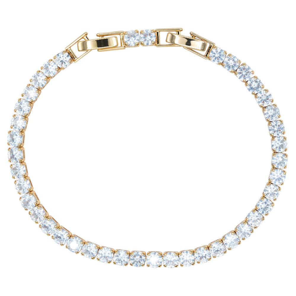 Pulsera con piedras blancas