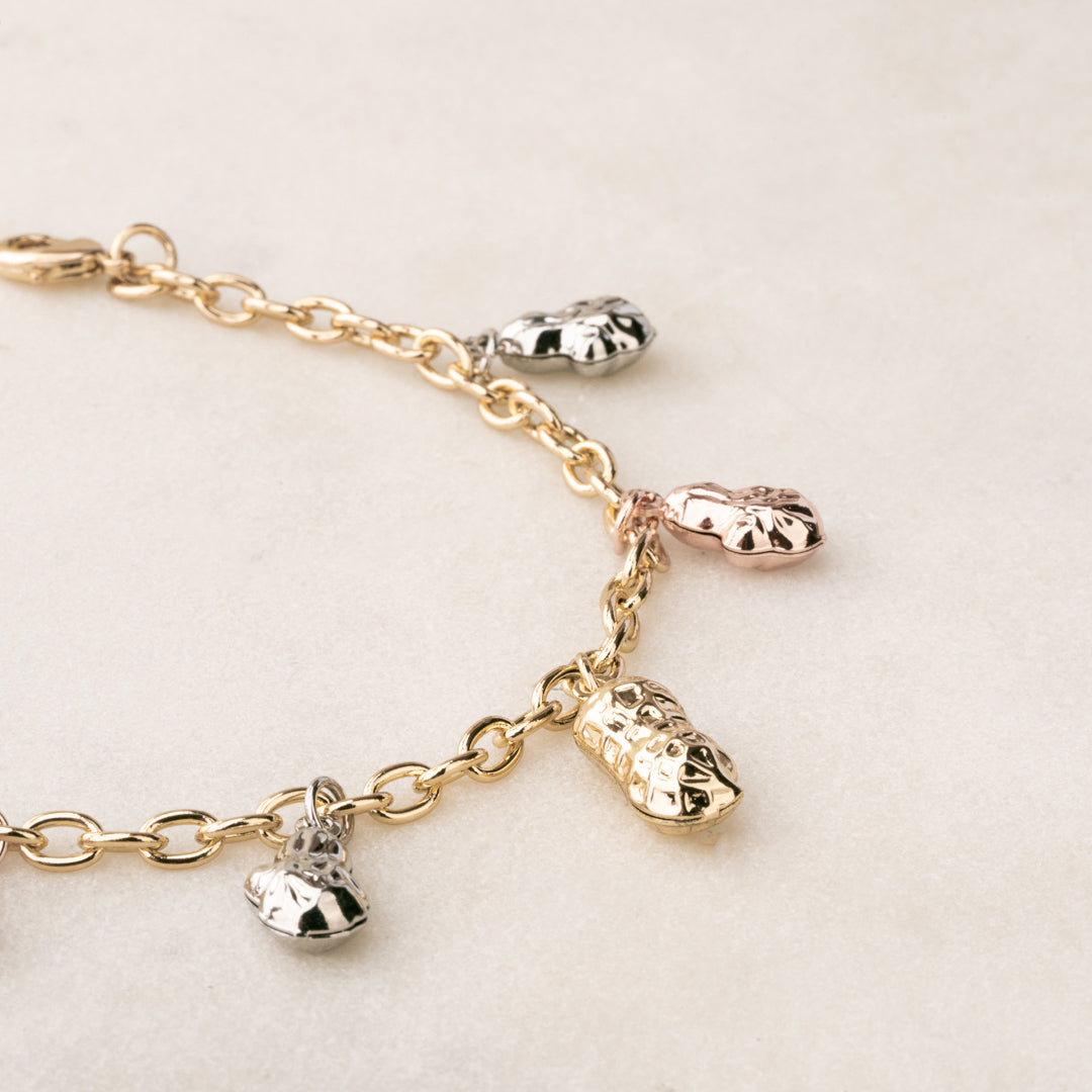 Pulsera Charms Maní Chapa