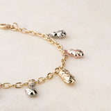 Pulsera Charms Maní Chapa