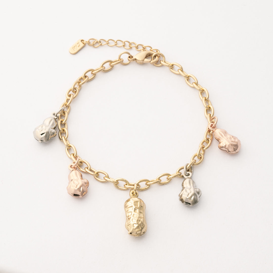Pulsera Charms Maní Chapa