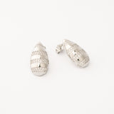 Aretes Aura Rayada Rodio