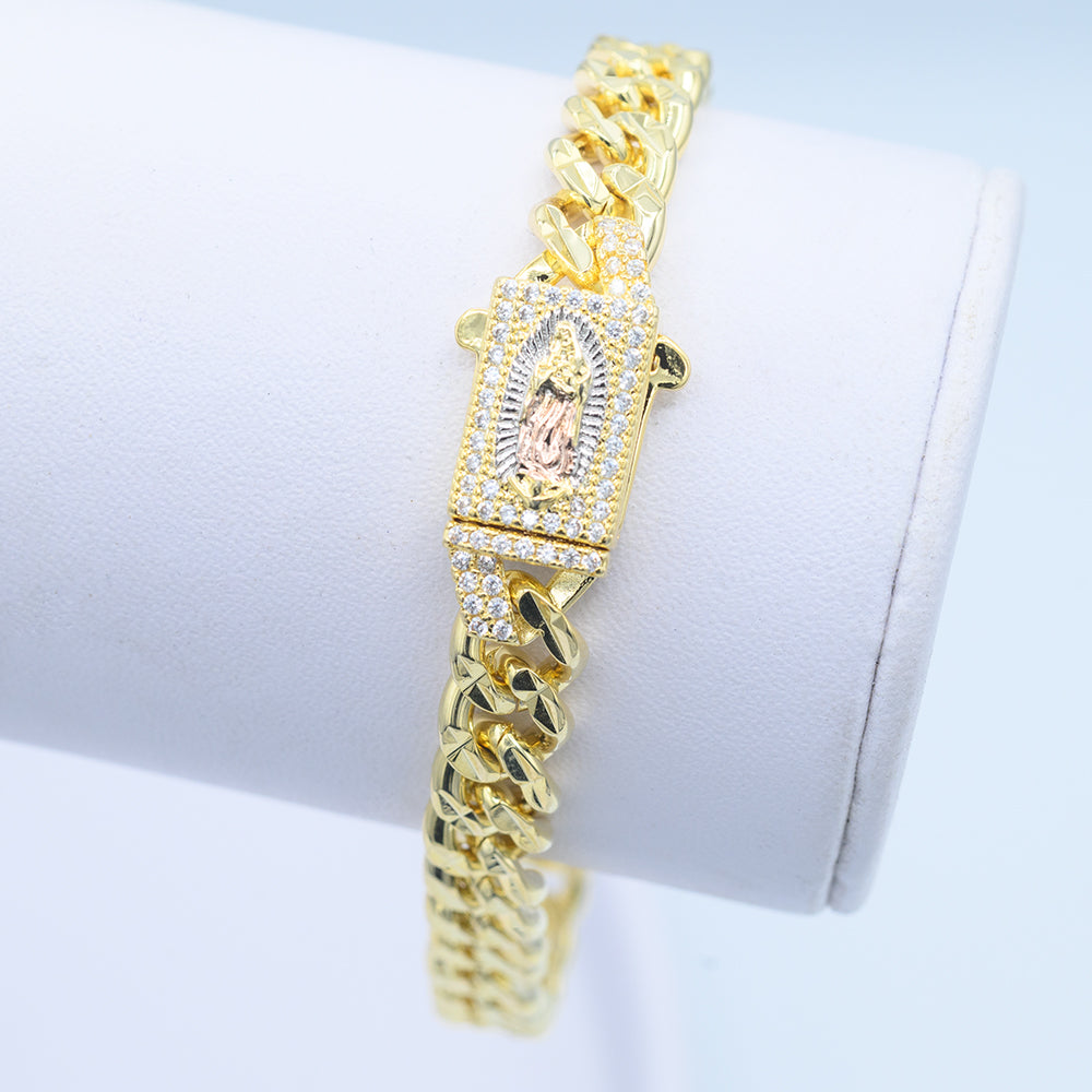 Pulsera Devoción Dorada Chapa 21cm