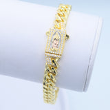 Pulsera Devoción Dorada Chapa 21cm