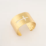 Brazalete Cruz Texturizada Chapa