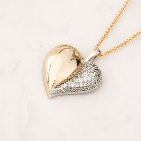 Gargantilla Corazón Dual Chapa