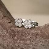 Broqueles Flor Celestial Rodio