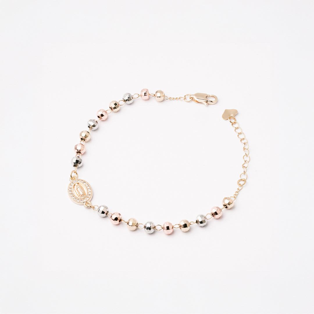 Pulsera Virgen de Guadalupe Bicolor Chapa