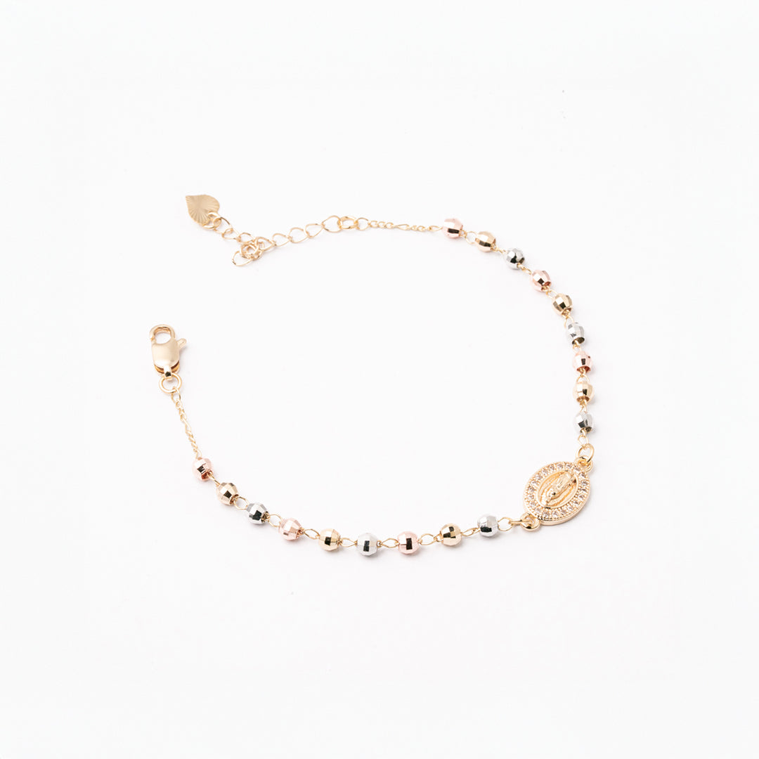Pulsera Milagro Bicolor Chapa