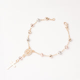 Pulsera Misterio Virgen de Guadalupe y Cruz 5MM Chapa