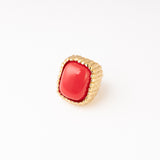 Anillo Bold Rubí Chapa