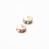 Aretes Mosáicos de Colores Chapa