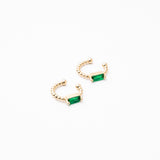 Aretes Piedra Verdana Chapa