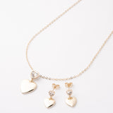 Juego Corazón Dual Diamante Chapa