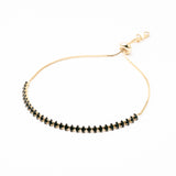 Pulsera Piedra Negra Chapa