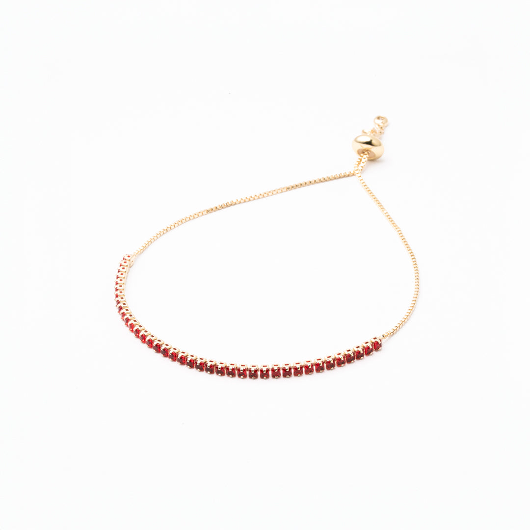 Pulsera Rubí Lineal Chapa