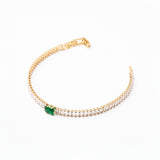 Pulsera Luminaria Esmeralda Chapa