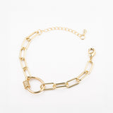 PULSERA ESLABÓN ARO CHAPA