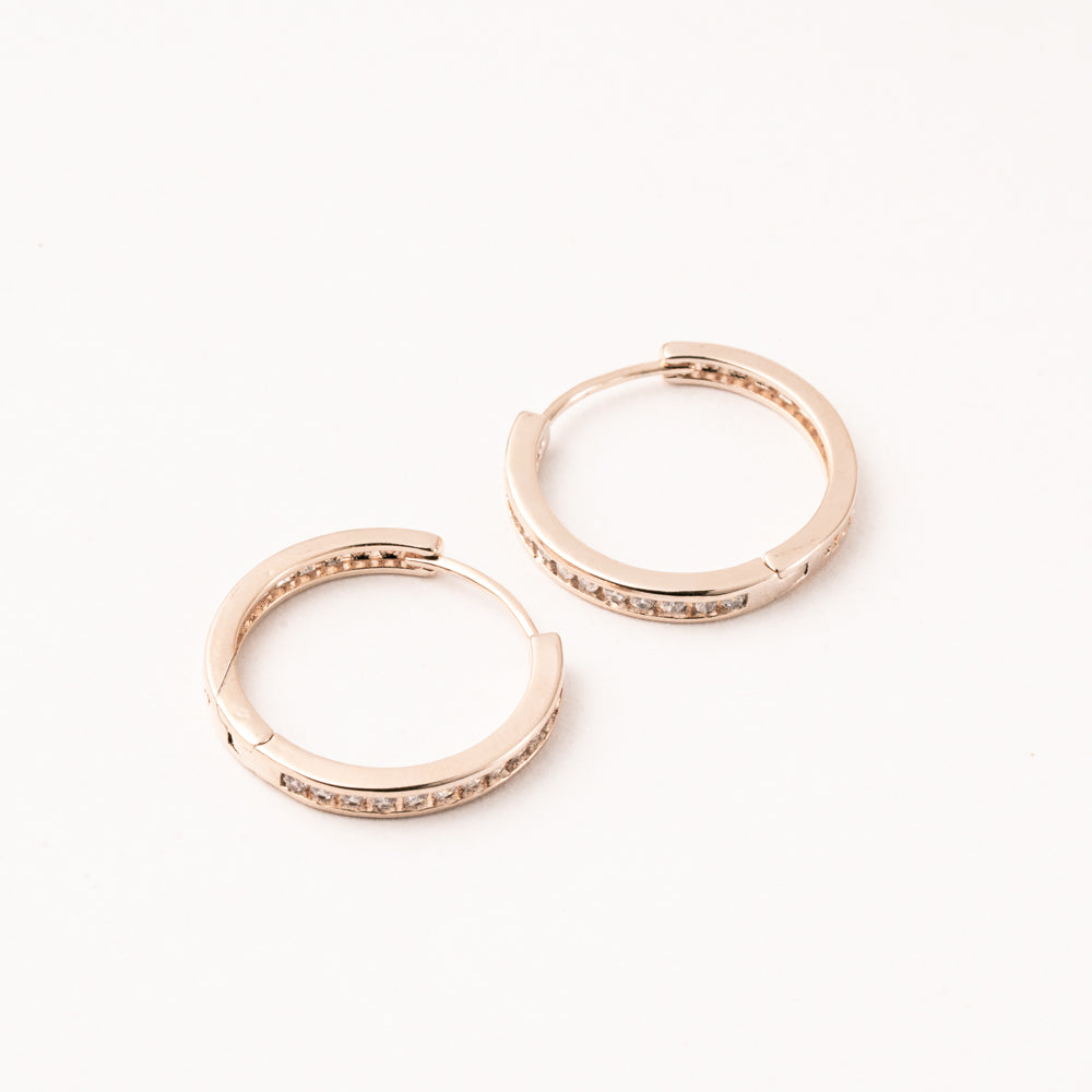 Arracada Lúmina Clásica Chapa18K