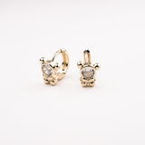 HUGGIE OSO DIAMANTE CHAPA 18K