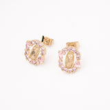 BROQUEL VIRGEN ROSA CHAPA 18K