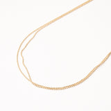 Gargantilla Secuencia de Esferas Doble Chapa