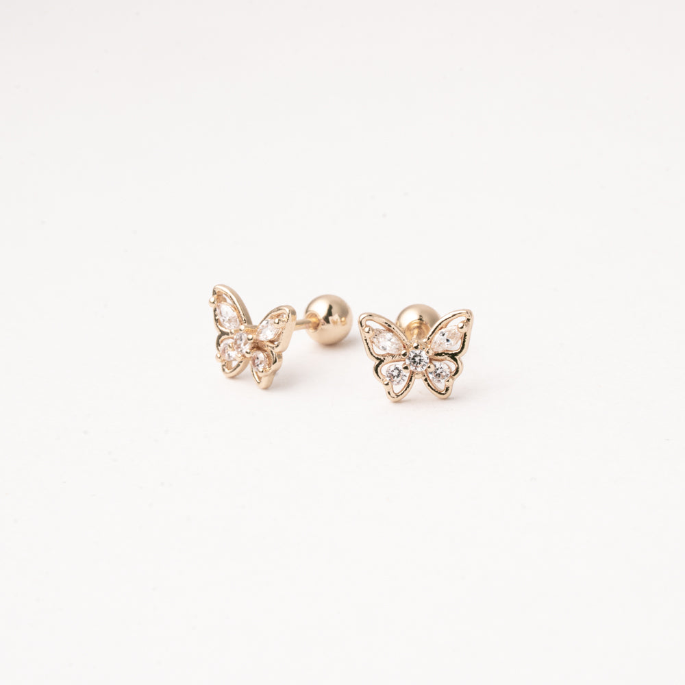 Broquel Mariposa Brillante Chapa