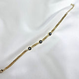 Pulsera Triple Proteción Negra Chapa
