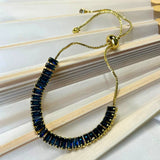 Pulsera Barra de Zafiros Chapa