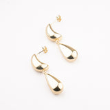 ARETE DOBLE GOTA CHAPA