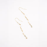 ARETE LARGO PERLA CHAPA