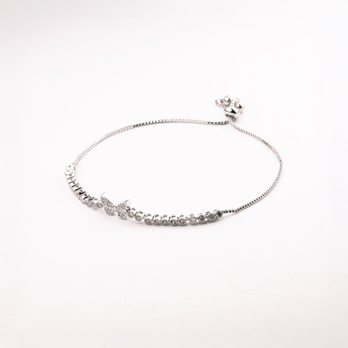 PULSERA MARIPOSA DIAMANTADA RODIO