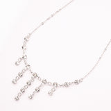 GARGANTILLA GOTAS DIAMANTADAS RODIO