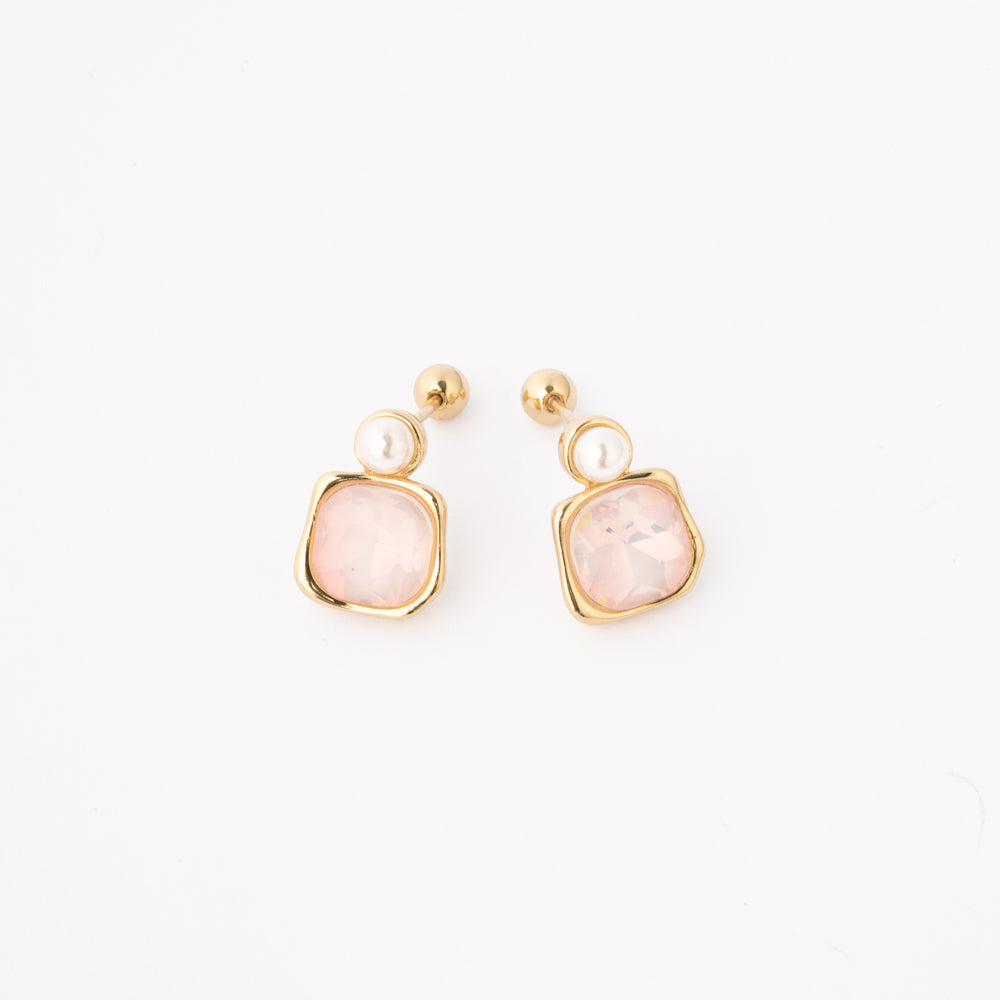 Aretes Blushy Brillante Chapa