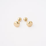 Aretes Esfera Satinada Chapa